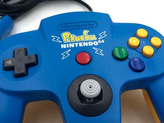 Nintendo 64 Pokemon Edition Video Game Console - Blue/Yellow for sale  online