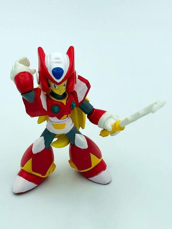 レトロ 希少 ロックマンx フィギュア フルカラークロス バンダイ