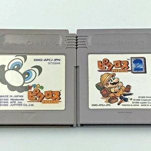Mario Picross 1+2 1&2 Nintendo Game Boy Japan 2-game set region-free Gameboy