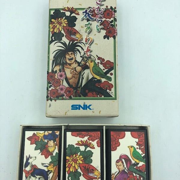 SNK Samurai Shodown design Hanafuda Japanese playing card 1999 Samurai Hanaawase