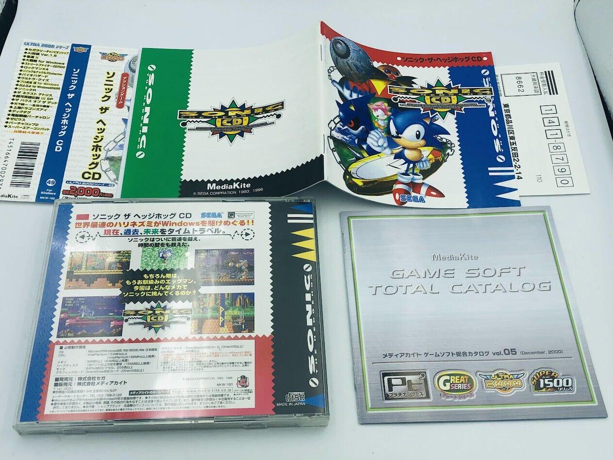 Sonic the Hedgehog CD Sega PC Japan Windows 95/98/me With