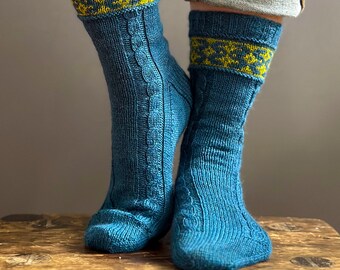 Jogging in My Mind Socks - Pattern - Knitting - Instant PDF Download