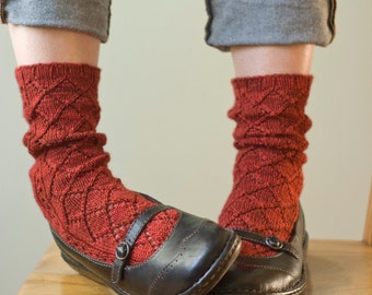 Red Robin Socks - Pattern - Knitting - Instant PDF Download