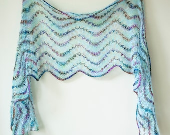 Down by the River Wrap - Pattern - Knitting - Instant PDF Download