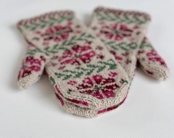 Isoud Mittens - Pattern - Knitting - Instant PDF Download