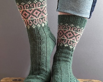 Aegle Socks - Pattern - Knitting - Instant PDF Download