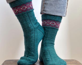 Chrysocolla Socks - Pattern - Knitting - Instant PDF Download