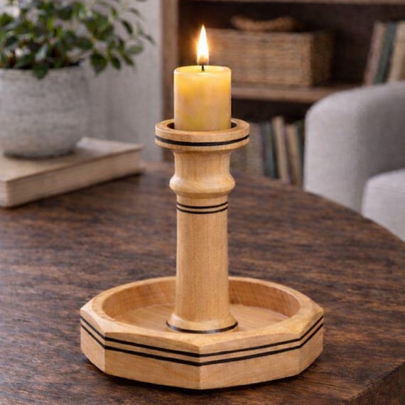 Candle Holder, Maple Wood, Made in Canada