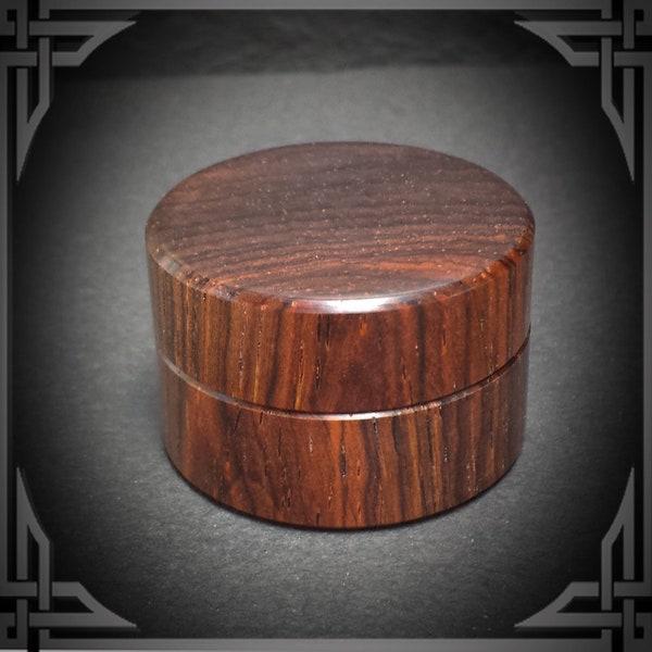 Cocobolo Wood Ring Box. Unique Handmade Jewelry