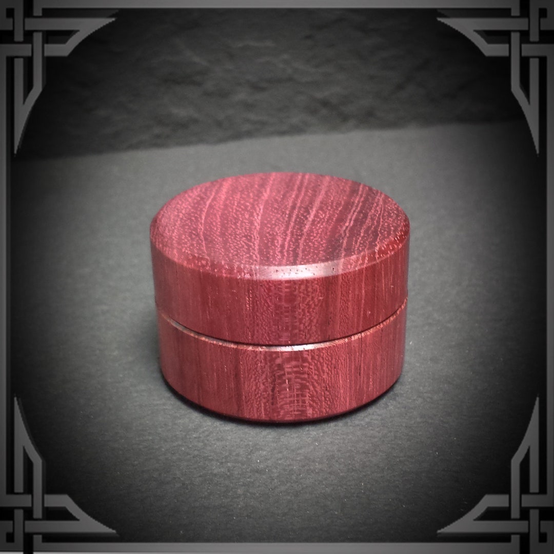 Purple Heart Wood Ring Box. Unique Handmade Jewelry Etsy