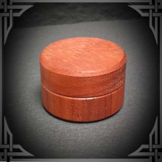 Padauk Wood Ring Box - . Unique Handmade Jewelry