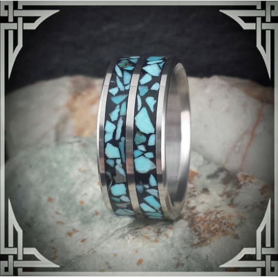 Turquoise in Titanium. Jewelry, Any Occasion, Made in Canada