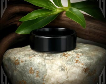 Black Titanium Band. Jewelry, Any Occasion, Made in Canada