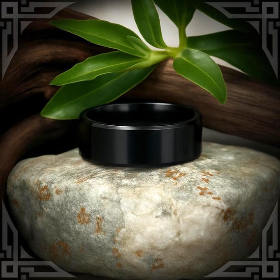 Black Titanium Band. Jewelry, Any Occasion, Made in Canada