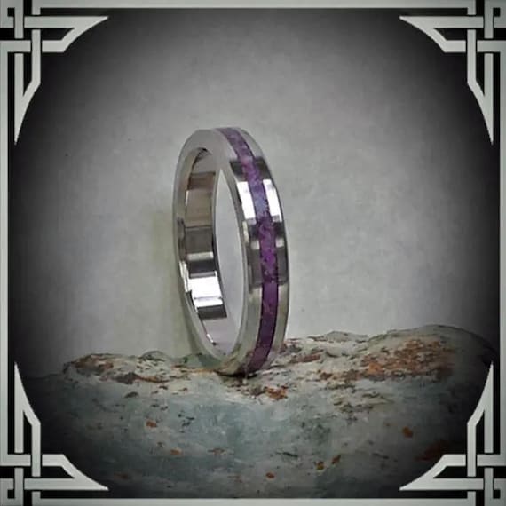 Violet Jade in Titanium. Jewelry, Any Occasion, Made in Canada