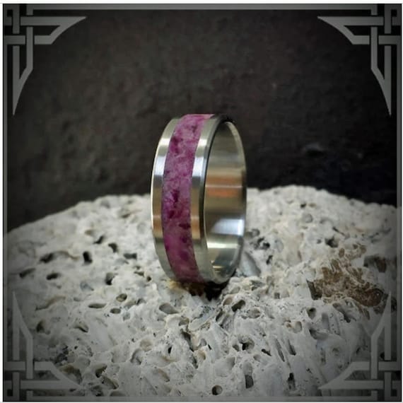 Violet Jade in Titanium. Jewelry, Any Occasion, Made in Canada