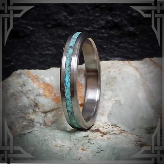 Turquoise in Titanium. Jewelry, Any Occasion. * U.S Prices includes - Prepaid U.S. Tariff