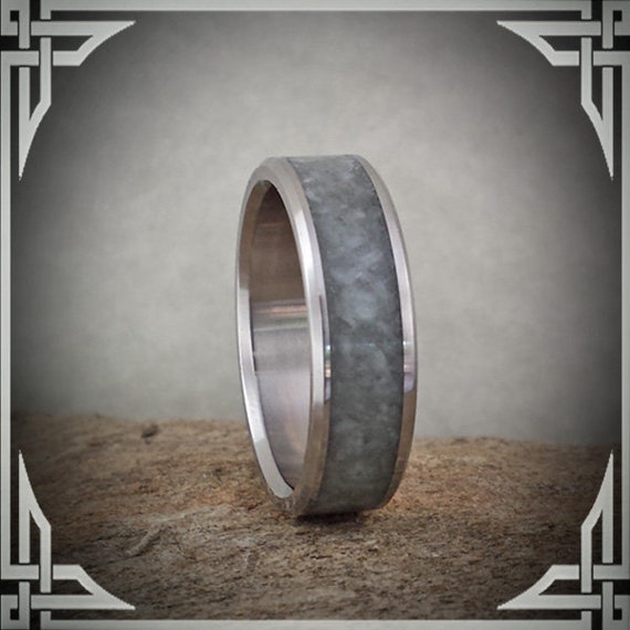 Imperial Jade in Titanium. Jewelry, Any Occasion. Men's Wedding Bands, Wedding Rings