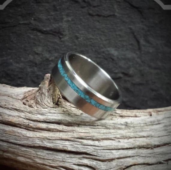 Turquoise in Titanium. Jewelry, Any Occasion, Made in Canada