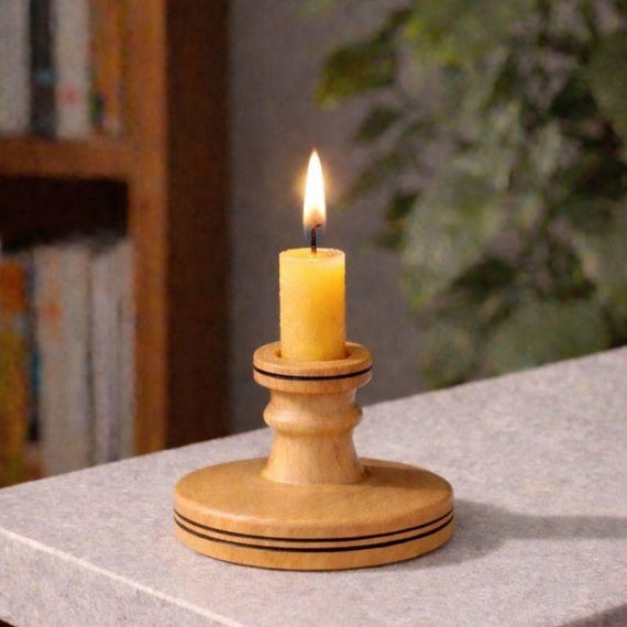 Candle Holder, Western Maple Wood, Made in Canada
