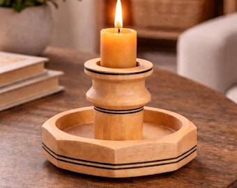 Candle Holder, Western Maple Wood, Made in Canada