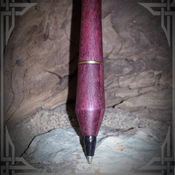 Purple Heart Wood Pen.  Fine writing and Journaling, Personal gift