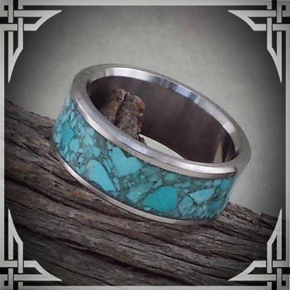 Turquoise in Silver. Jewelry, Any Occasion. Men's Wedding Bands, Wedding Rings