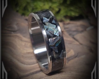 Abalone Shell in Titanium, Jewelry, Any Occasion, Made in Canada