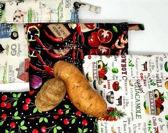 Baked Potato Bag for Microwave - handmade - kitchen accessory - handy gadget - Christmas