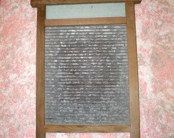 Vintage washboard. Soviet wooden metal washboard. Laundry decor, farmhouse, rustic home. Hands wash board. Antique wash board. Housewarming