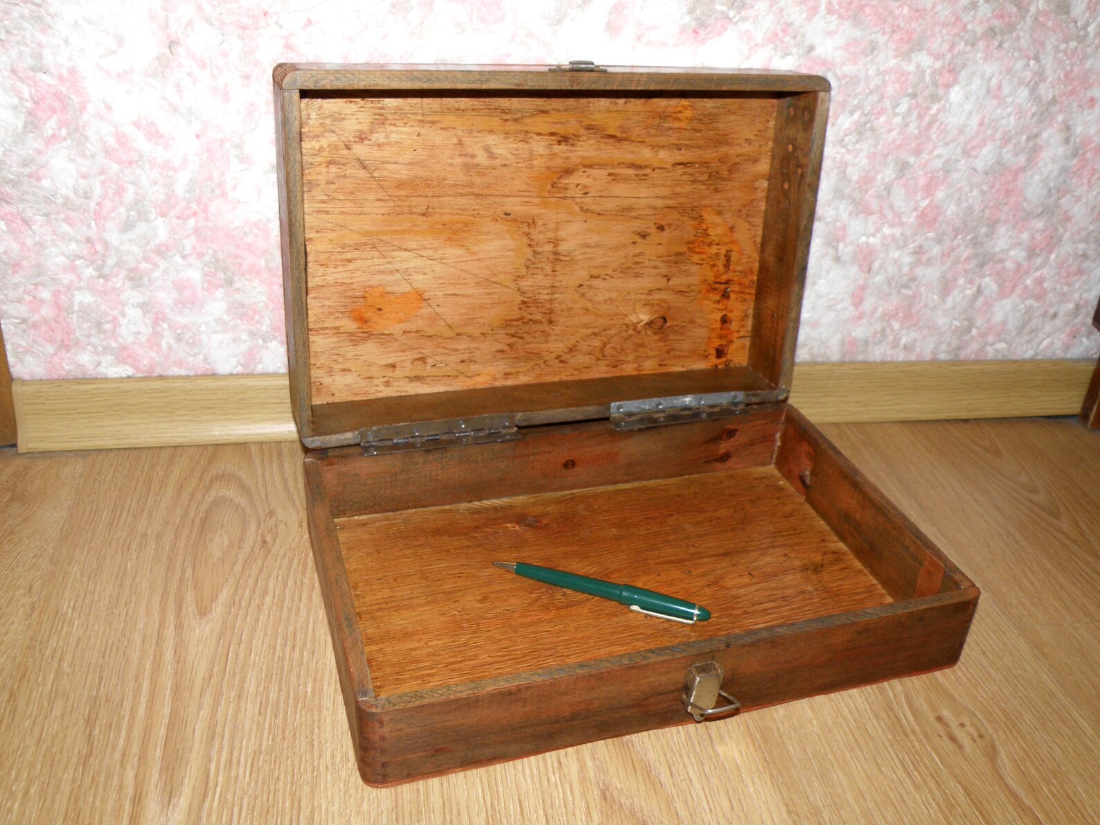 Caja de herramientas con llave vintage de madera caja vieja | Etsy