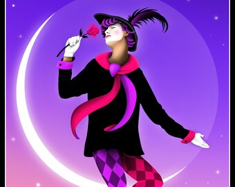 THE FOOL Tarot Card Art Print by John M. Cimperman
