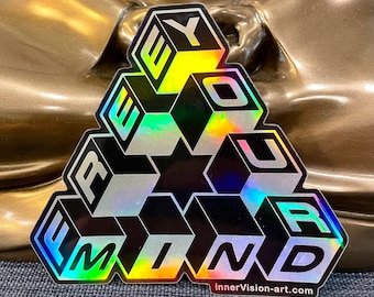 FREE YOUR MIND Holographic Sticker