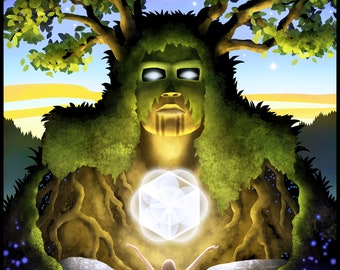 SHAMAN Art Print by John M. Cimperman