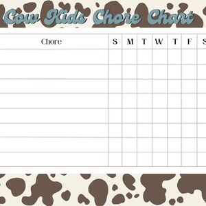 Koe Kids Chore Chart