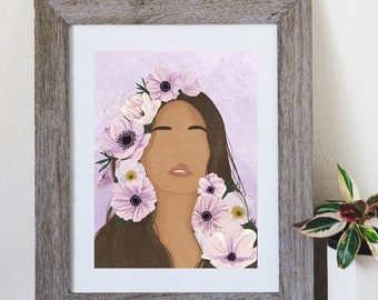 Poppies Flower Power | Digital Modern Art Print