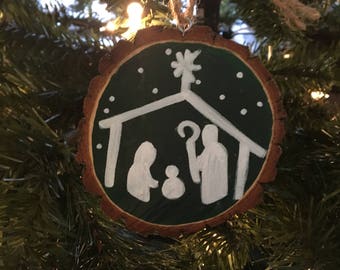 nativity ornament nativity scene nativity scene art etsy