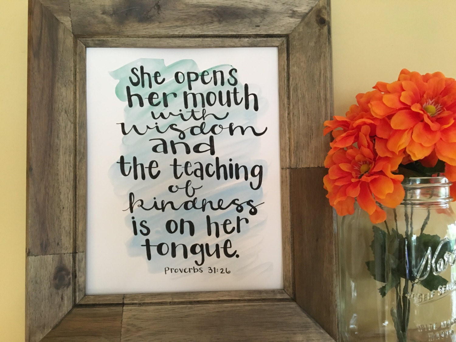 Teacher Gift Teacher Quote Bible Verse Art Proverbs 3126 Etsy