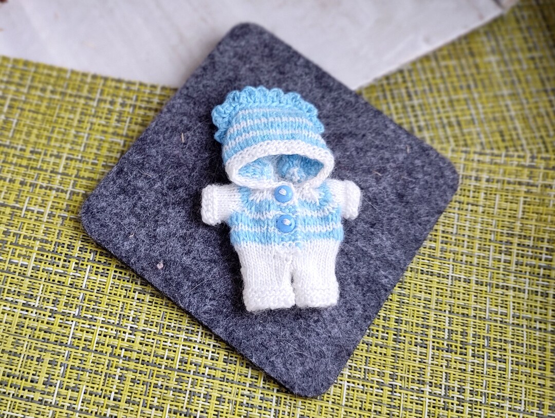 Miniature Doll Clothes Baby Jumpsuit 124 Dollhouse Miniature Baby Doll