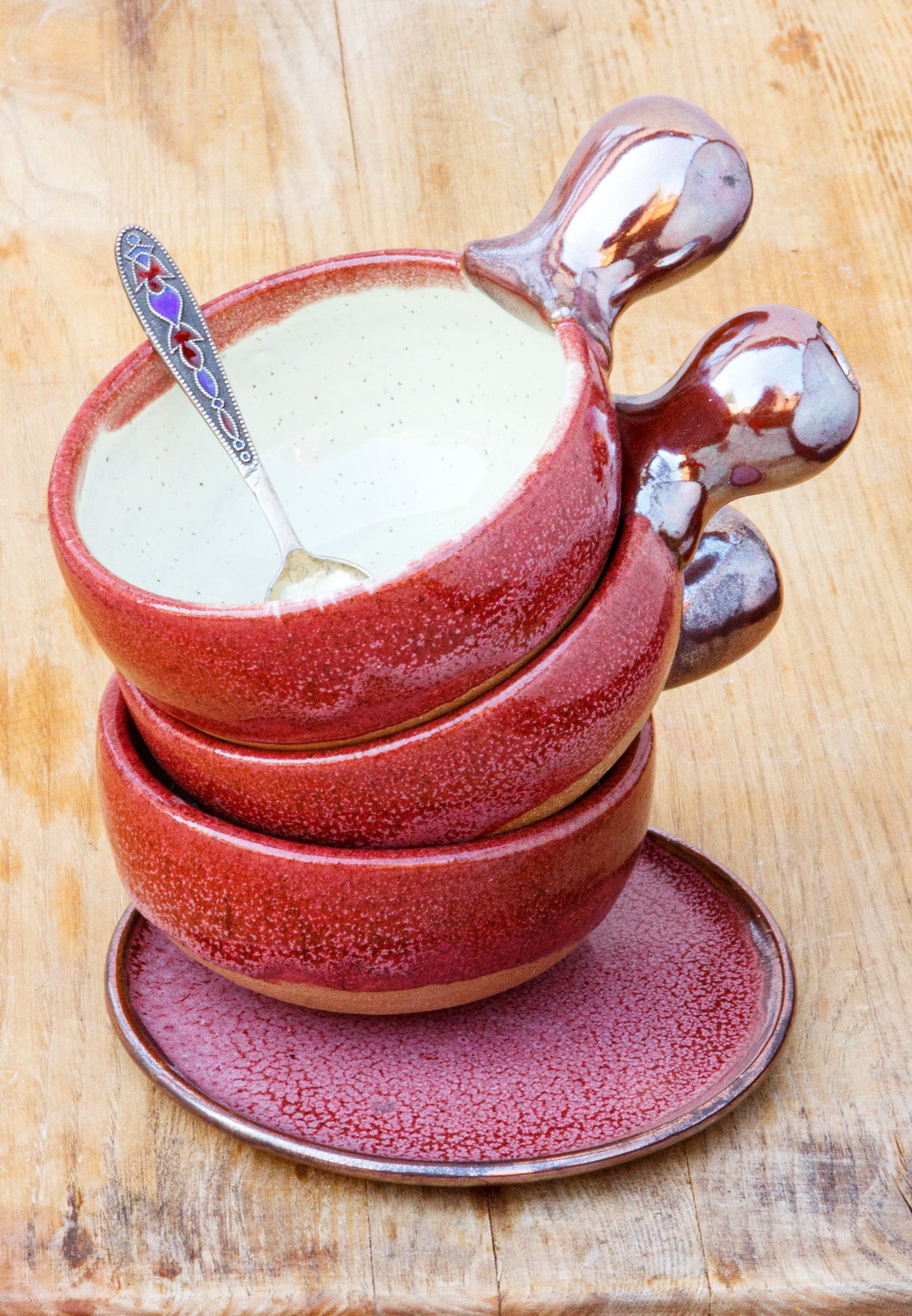 Ceramic Mini Cocotte Handmade Cocotte Bakenserve Dish Etsy