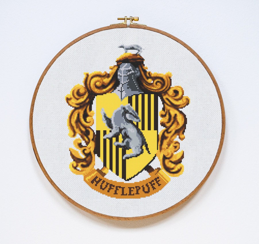 Hufflepuff potter harry chart knitting crest crochet cross stitch patterns pattern knit cauldron ravenclaw pixel hogwarts perler beads leggings cosplay