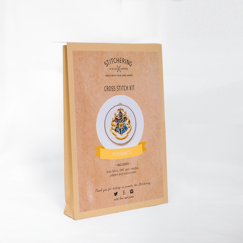 Hogwarts Cross Stitch KIT Harry Potter Cross Stitch Kit | Etsy