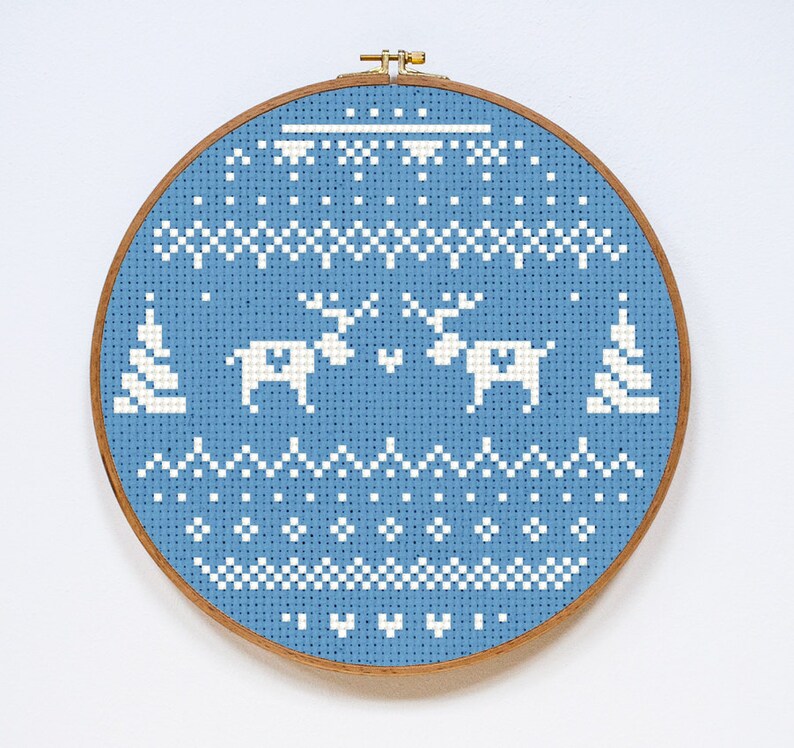 Ornament Cross Stitch Pattern Winter Ornament Cross Stitch ...