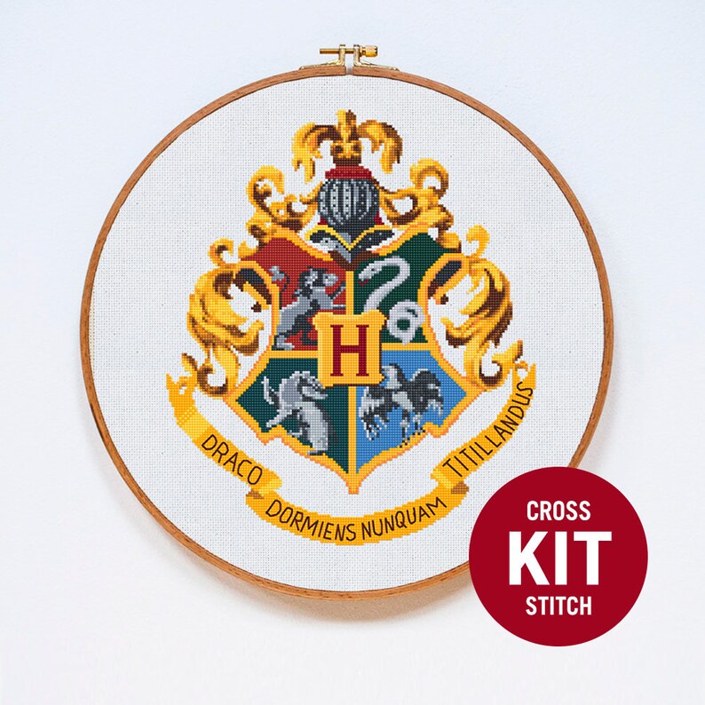 Hogwarts Cross Stitch KIT Harry Potter Cross Stitch Kit Etsy