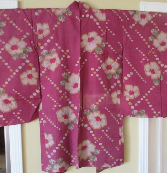 Japanese Women's Haori Kimono Silk Jacket - image 5