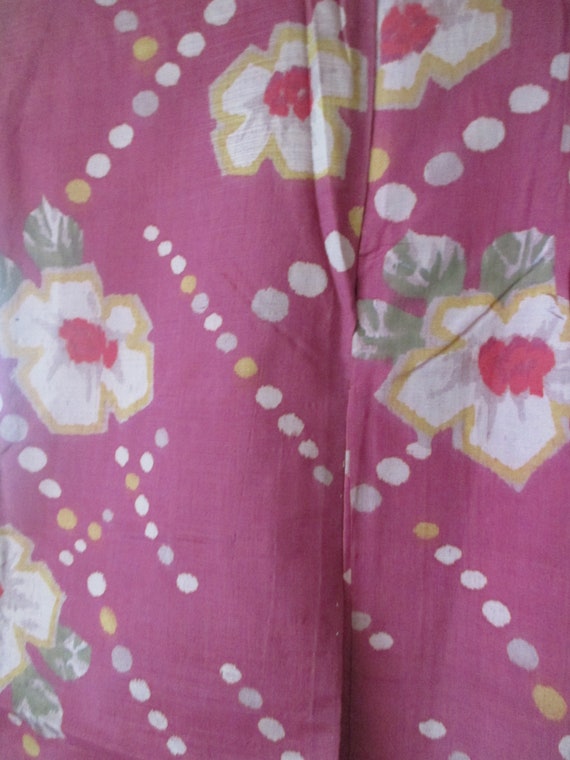 Japanese Women's Haori Kimono Silk Jacket - image 4