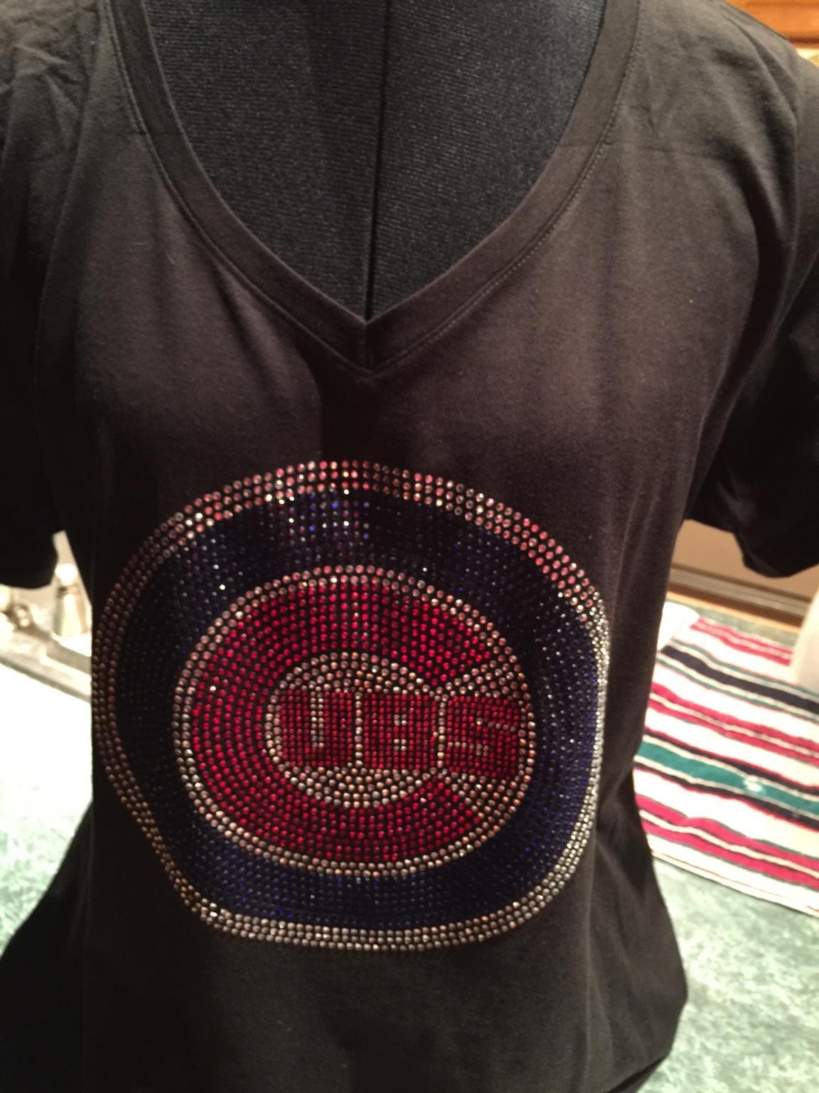 Buy CHICAGO CUBS RHINESTONE T Shirt Sizes Small Med Large