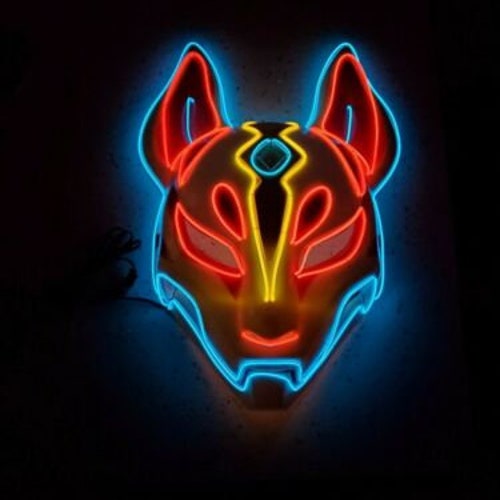 Kitsune Mask Fox Cosplay Mask Mask Replica Mask Etsy