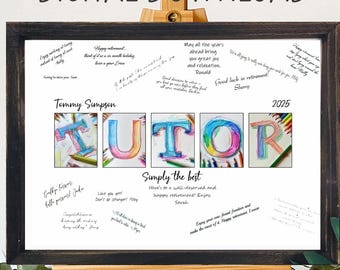 Personalized Tutor Thank You Print, Tutor Gift (Digital Download)
