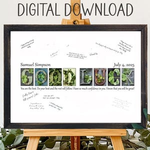 Afdrukbare download Good Luck Clovers-kaartalternatief, nieuwe baan collega, baas gaat weg, afscheid, veel succes, aanmoedigingscadeau